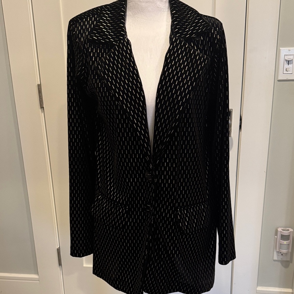 Elegant Black and Gold Women's Jacket